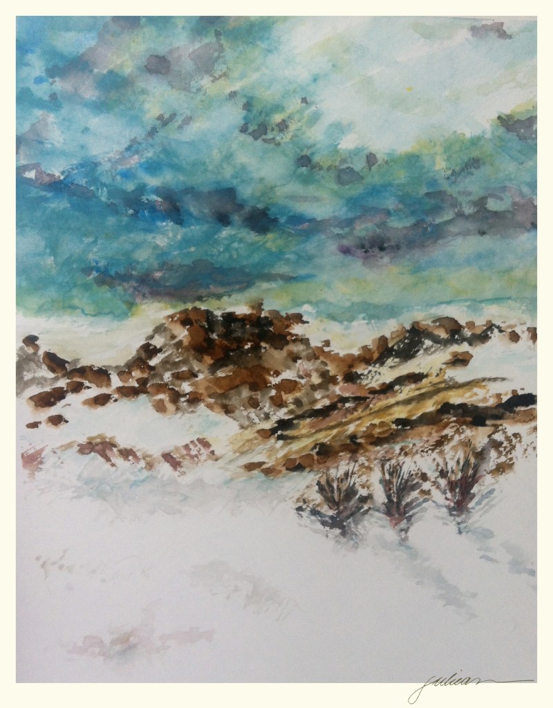 "earthly trinity" 8" x 10" watercolor $90— giclee prints available 