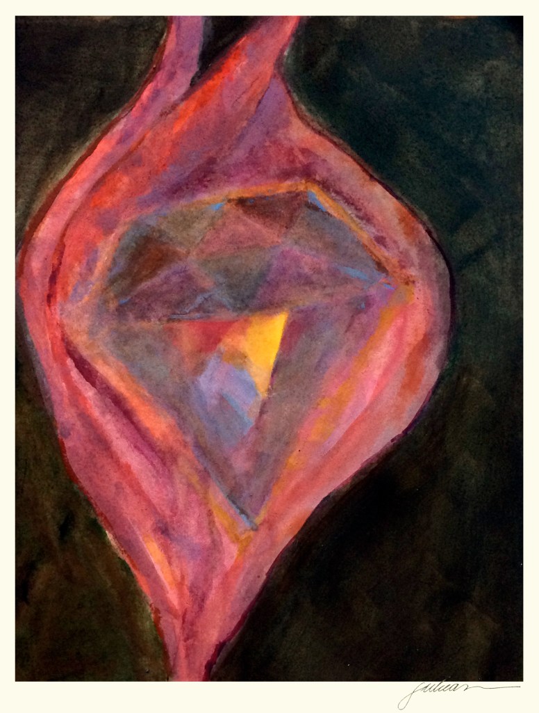 "teresa of avila" 8" x 10" watercolor $90