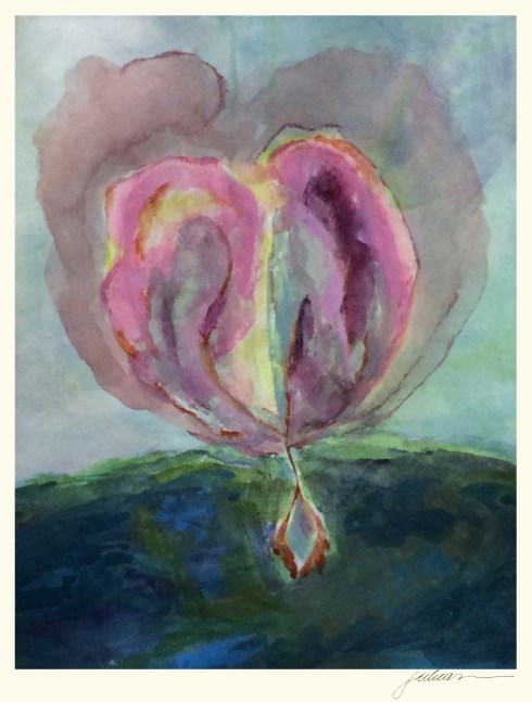 "therese of lisieux" 8" x 10" watercolor  $90