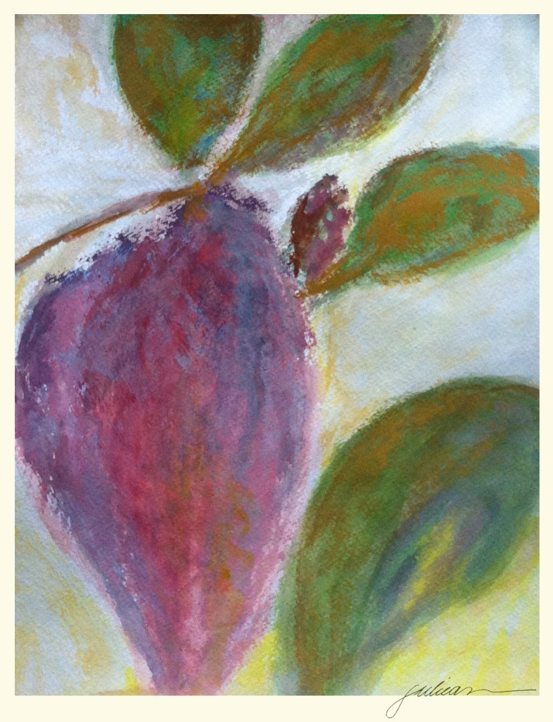 "triple frosted magnolia" 11" x 14" watercolor $180